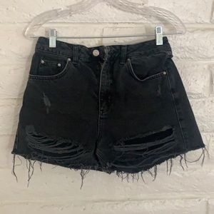 Topshop Moto Mom Jean Shorts
